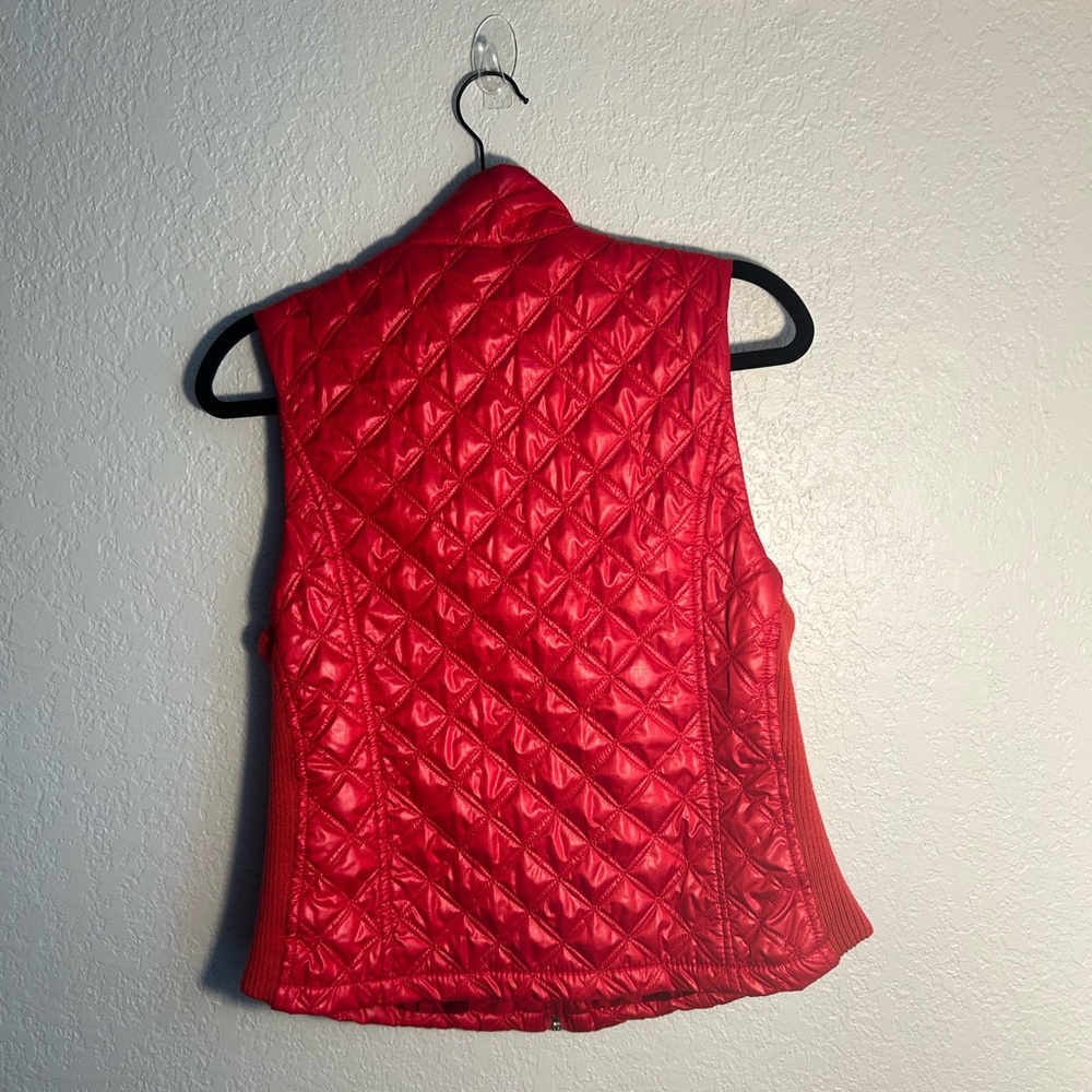 Westbound Petite Women’s Fire Red Zip Up Vest Size Petite Small - Picture 5 of 5